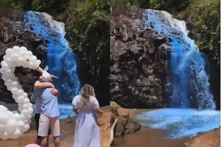 Qualidade da água de cachoeira usada para chá revelação não foi alterada, aponta Sema