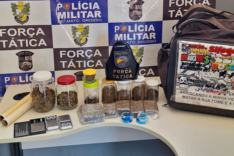 Suspeito de tráfico de drogas delivery é preso em flagrante pela PM