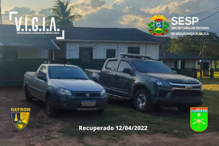 Veículo roubado após cárcere privado e sequestro em Pontes e Lacerda é recuperado na Estrada do Matão