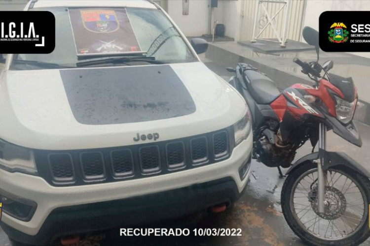 Veículos roubados e munições foram apreendidas durante operação das Forças de Segurança em Mirassol D’oeste