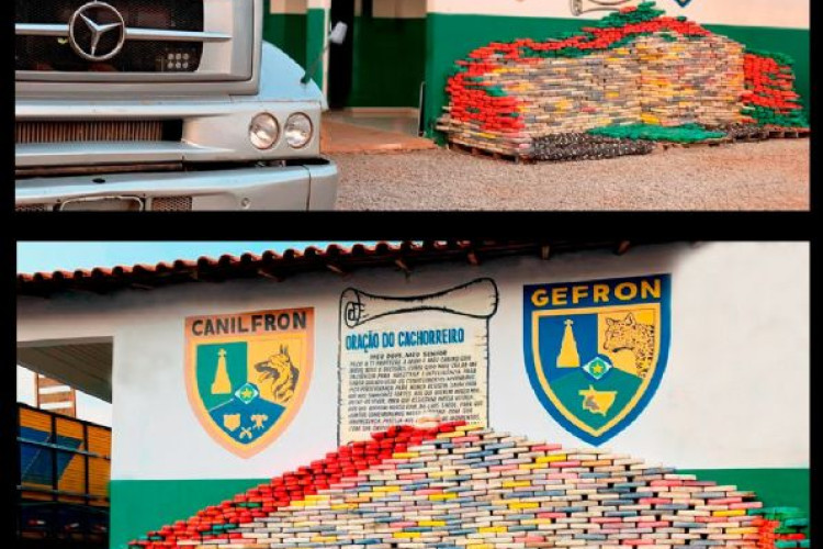 VEJA O VÍDEO: Recorde na apreensão de drogas na fronteira; mais de uma tonelada apreendida e R$ 26 Milhões de prejuízo ao crime