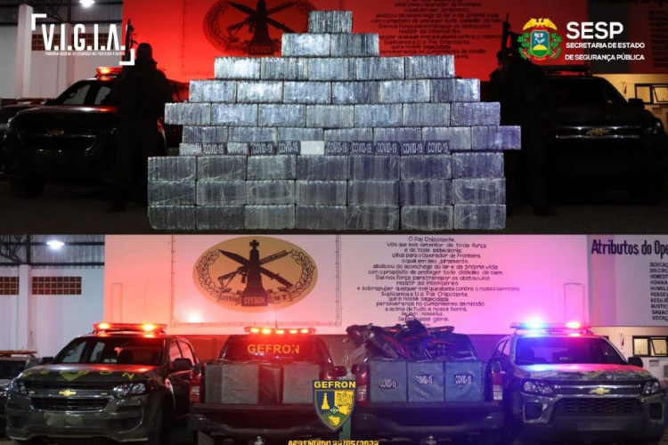 VÍDEO: Gefron apreende carga de cocaína avaliada em R$ 12,5 milhões na fronteira; Três suspeitos morreram durante troca de tiros